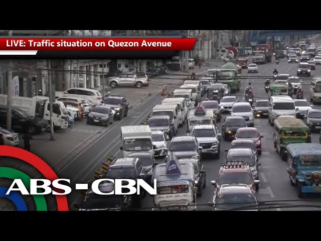 ⁣LIVE: Traffic situation on Quezon Avenue | ABS-CBN News