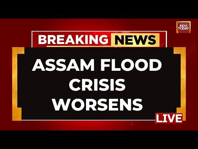 ⁣Assam Floods LIVE Visuals: Flood Situation In Assam Takes A Violent Turn | Floods In Assam LIVE