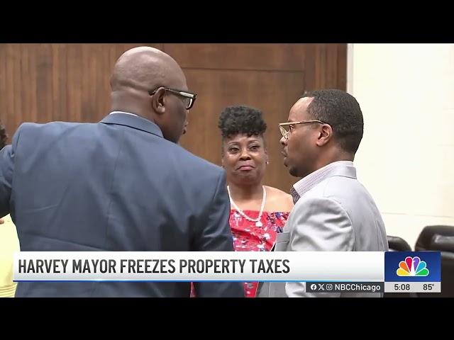 ⁣Harvey mayor calls to FREEZE property taxes after sharp increase across Chicago’s south suburbs