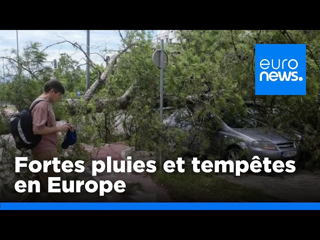 ⁣Un épisode de fortes pluies et tempêtes touche plusieurs pays d’Europe | euronews 