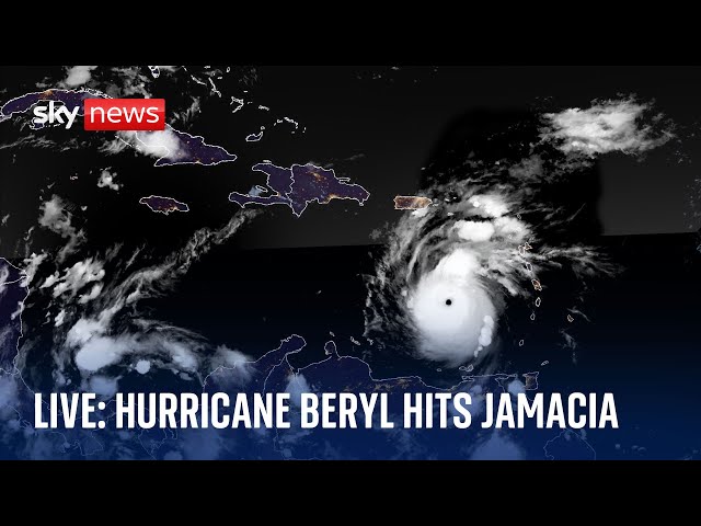 ⁣Watch live: Deadly Hurricane Beryl heads towards Jamaica