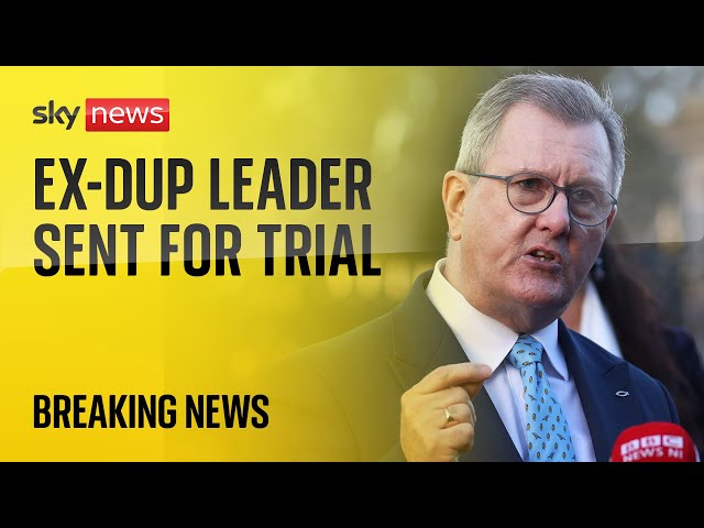 ⁣Sir Jeffrey Donaldson to face trial over 18 sex offence allegations