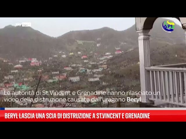 ⁣Beryl lascia scia di distruzione a St.Vincent e Grenadine
