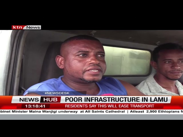 ⁣Lamu residents decry poor roads after they were damaged by floods