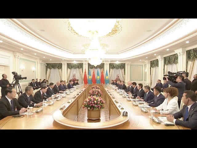 ⁣President Xi holds talks with Kazakh President Tokayev