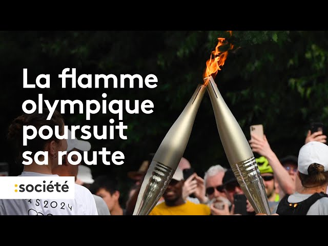 ⁣La flamme olympique poursuit sa route