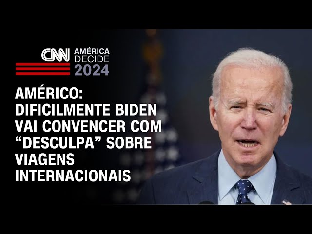 ⁣Américo: Dificilmente Biden vai convencer com “desculpa” sobre viagens internacionais | NOVO DIA