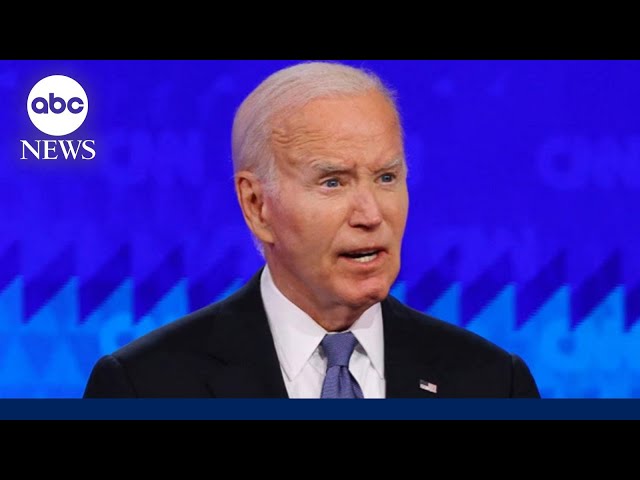 ⁣Biden blames poor debate on travel
