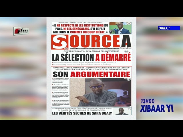 ⁣Revue de Presse du 03 Juillet 2024 présenté par Mamadou Mouhamed Ndiaye
