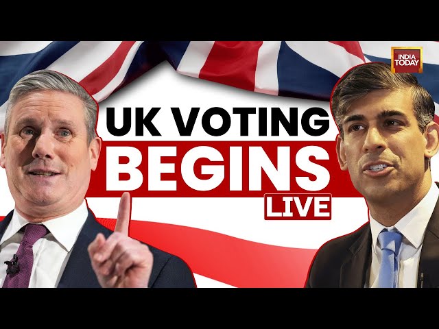 ⁣UK Election 2024 LIVE: Polling Starts | Can Rishi Sunak Hold Back The Labour Supermajority Tide?