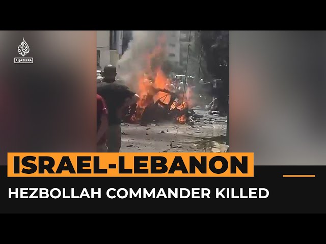 ⁣Senior Hezbollah commander killed in Israeli strike | AJ #Shorts