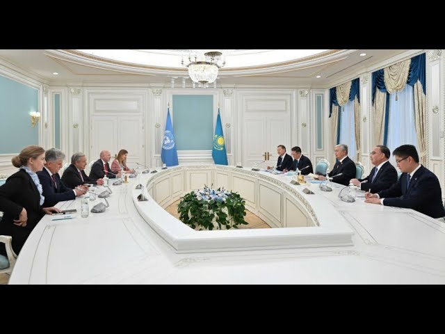 ⁣Состоялись переговоры Президента РК с Генсекретарем ООН