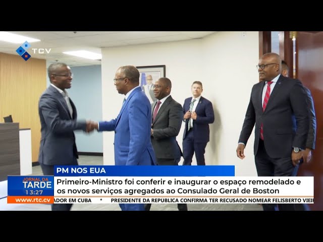 ⁣Primeiro-Ministro foi conferir e inaugurar o espaço remodelado do Consulado Geral de Boston