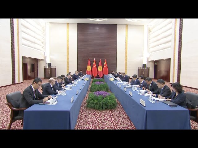 ⁣President Xi meets with Kyrgyz President Sadyr Japarov