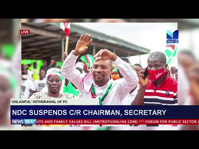 ⁣NDC Suspends C/R Chairman, Secretary