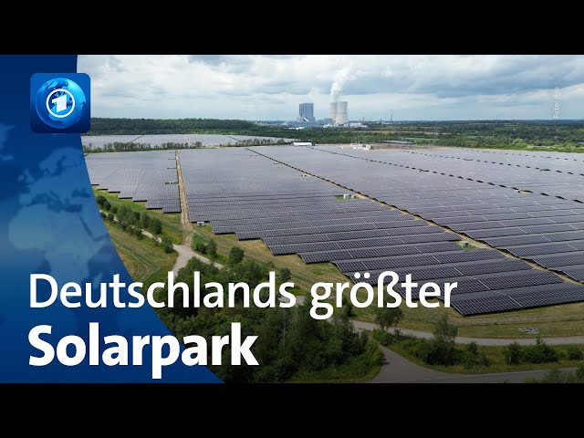 ⁣Größter Solarpark Deutschlands bei Leipzig in Betrieb