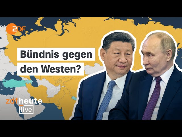 ⁣Putin, Xi und weitere Despoten kommen in Astana zusammen. Die Analyse zu dem Gipfel | ZDFheute live