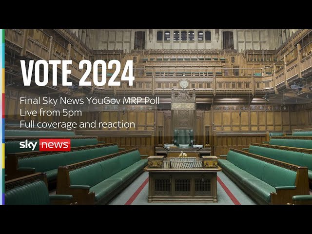 ⁣Watch live: Labour on course for biggest majority of any party for 200 years - YouGov projection
