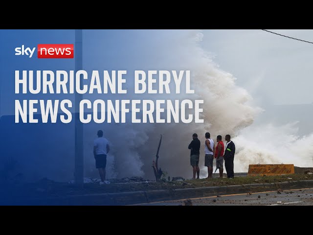 ⁣Watch live: Caribbean Disaster Emergency Management Agency holds news conference on Hurricane Beryl