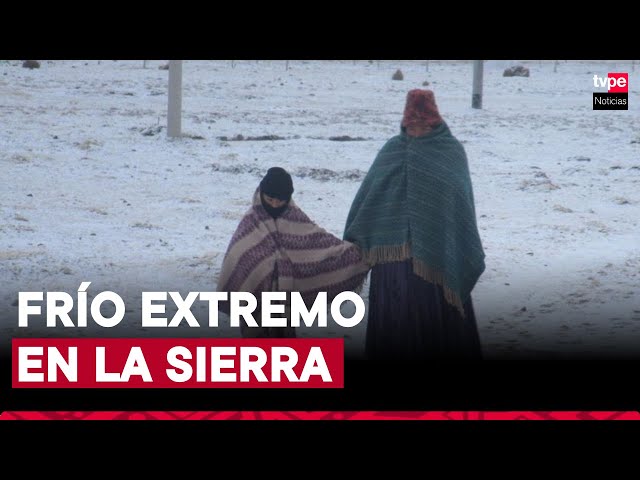 ⁣Frío extremo en la sierra del Perú: registran temperaturas extremas en Puno y Arequipa