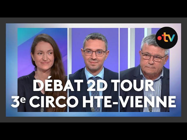 ⁣#legislatives2024 3e circonscription de Haute-Vienne, débat de l'entre-deux-tours