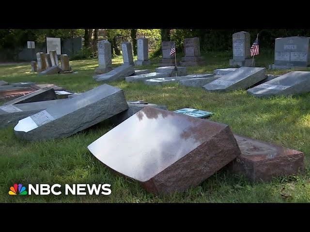 ⁣FBI investigating over a hundred gravestones vandalized at Jewish cemeteries