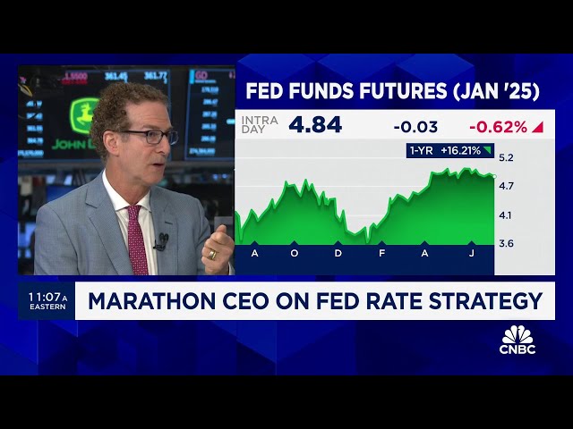 ⁣Marathon CEO: Fed may cut in September as election pressures heat up
