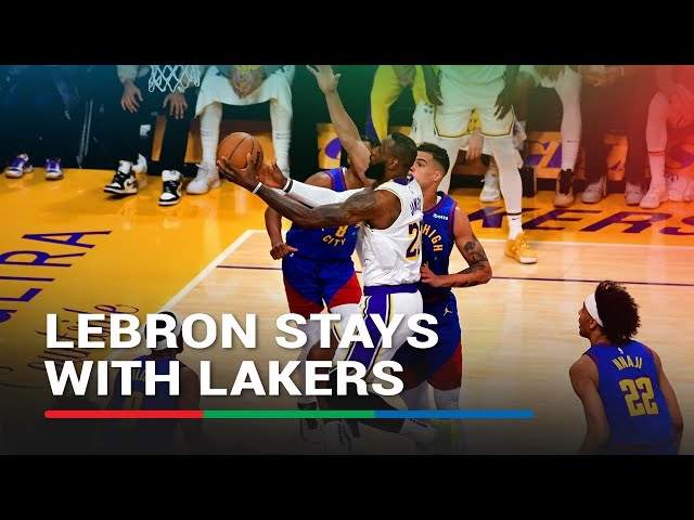 ⁣LeBron James signs two-year deal to stick with Lakers: reports | ABS-CBN News