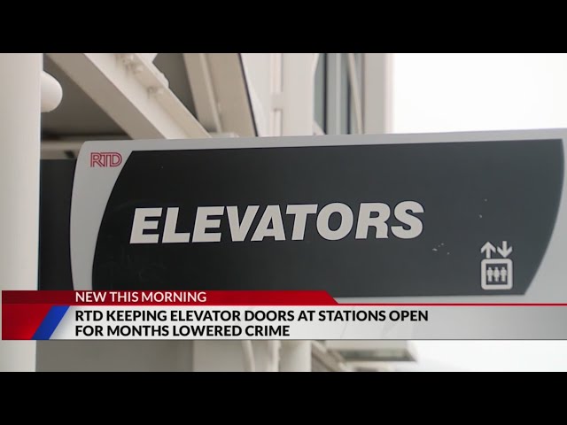 ⁣RTD kept elevator doors at stations open: Did it lower crime?