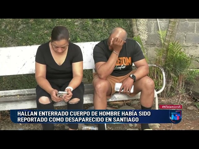 ⁣Familiares hallan cadáver de pariente desaparecido en Santiago