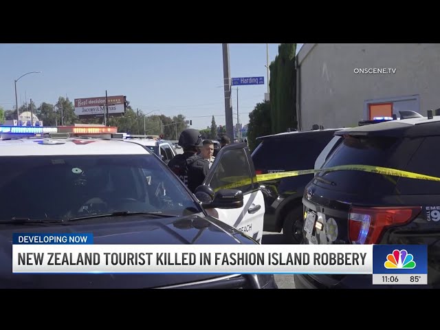 ⁣Visitor from New Zealand killed in Fashion Island robbery