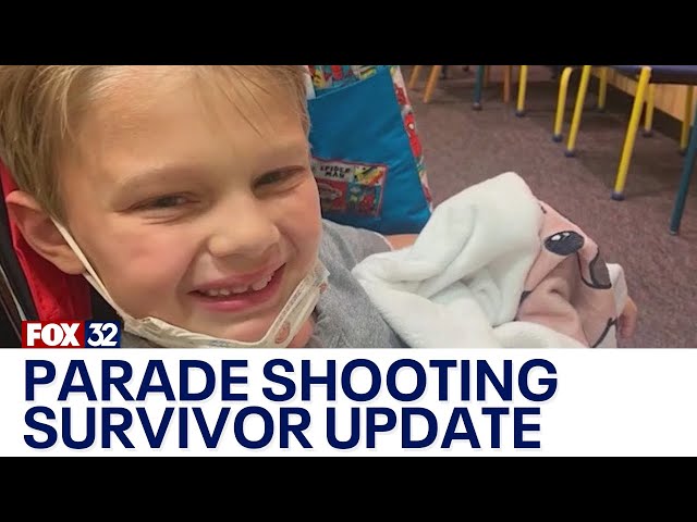 ⁣Family of Cooper Roberts provides an update on Highland Park shooting survivor 2 years after attack