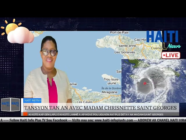 ⁣Ouragan Beryl Haiti 3 Juillet 2024 - Haiti Meteo avec Mme Chrisnette Saint Georges - Hurricane Beryl