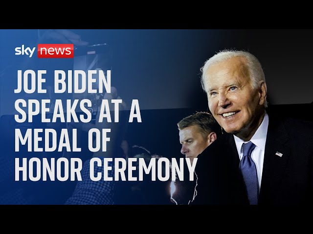 ⁣Watch live: US President Joe Biden speaks at a medal ceremony