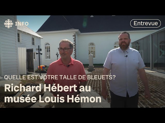 ⁣La talle de bleuets de Richard Hébert... au musée Louis Hémon
