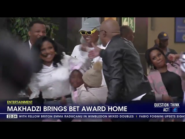 ⁣Makhadzi brings BET award home