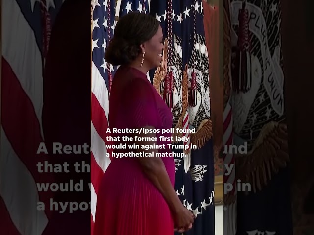 ⁣Michelle Obama would beat Donald Trump, poll finds #Shorts