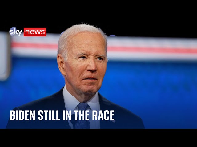 ⁣Joe Biden defiantly vows to stay in US presidential race