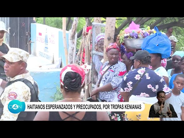⁣Haitianos esperanzados y preocupados, por tropas kenianas