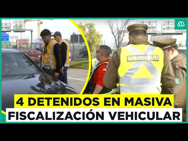 ⁣40 retiros de autos y 4 personas detenidas: Así fue la masiva fiscalización vehicular en Las Condes