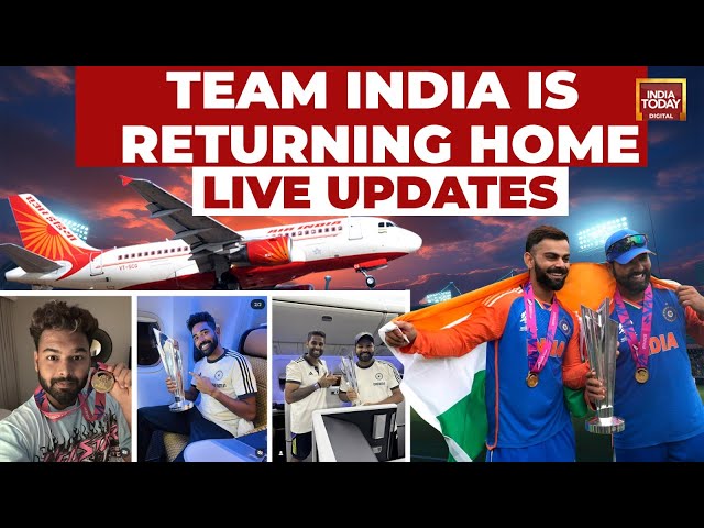 ⁣LIVE | Team India Returning Via Special Charter, Open Bus Parade In Mumbai After Meeting PM
