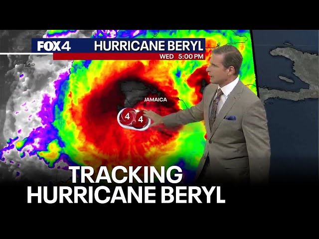 ⁣Hurricane Beryl Update: Latest on storm's path