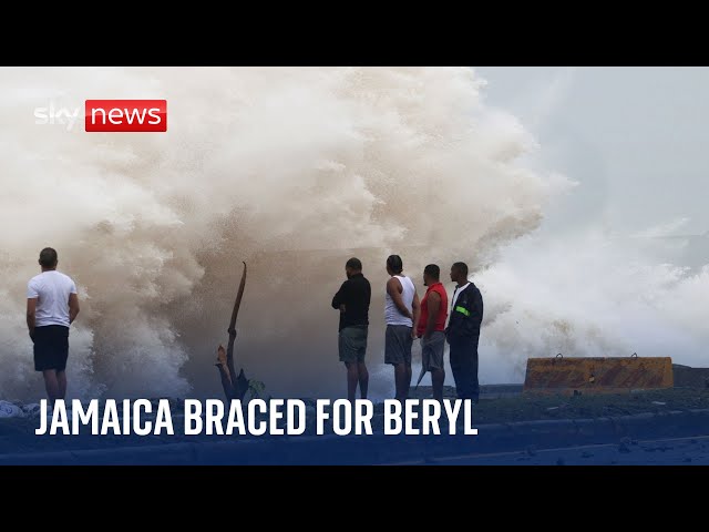 ⁣Jamaica set to be battered by Hurricane Beryl