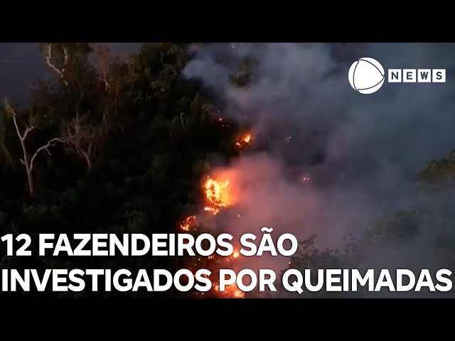 ⁣12 fazendeiros são investigadas por queimadas no Pantanal