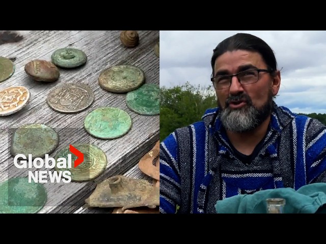 ⁣History buff uses metal detector to hunt for New Brunswick treasures