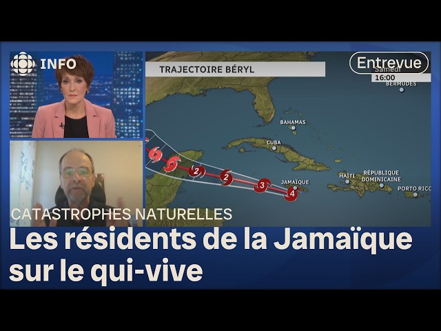 ⁣L'ouragan Béryl arrive en Jamaïque : entrevue avec un météorologue