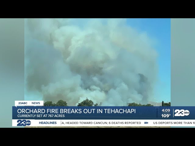 ⁣Evacuation order issued for parts of Tehachapi due to wildfire