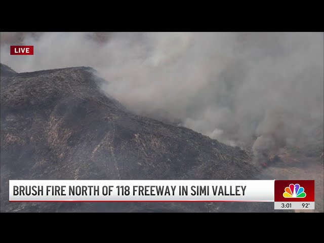 ⁣Evacuation order issued in Simi Valley near Sharp Fire