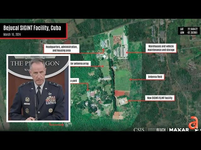 ⁣Departamento de Defensa de Estados Unidos responde a informes sobre bases de espionaje chino en Cuba