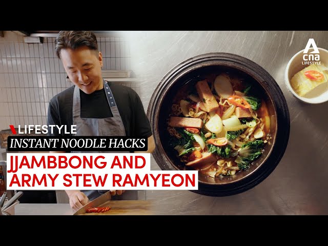 ⁣Instant noodle recipe: Jjambbong and army stew ramyeon by Nae:um’s Chef Louis Han